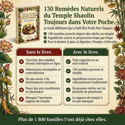Les 130 Remèdes Naturels du Temple Shaolin
